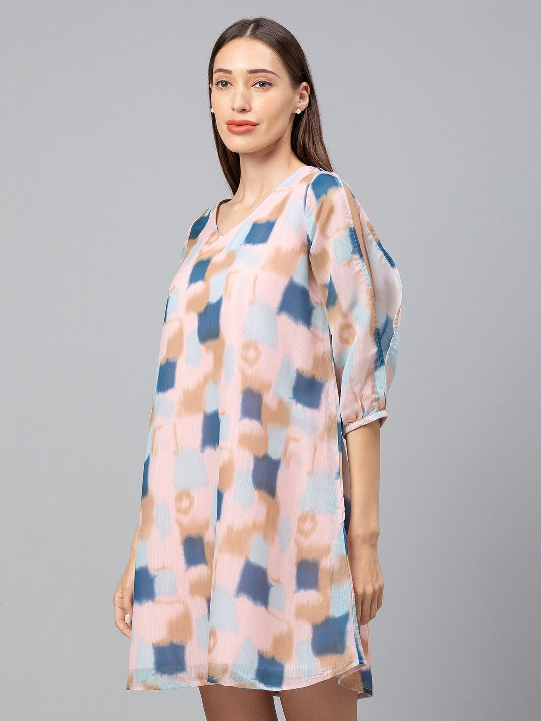 Women Abstract Printed Dress