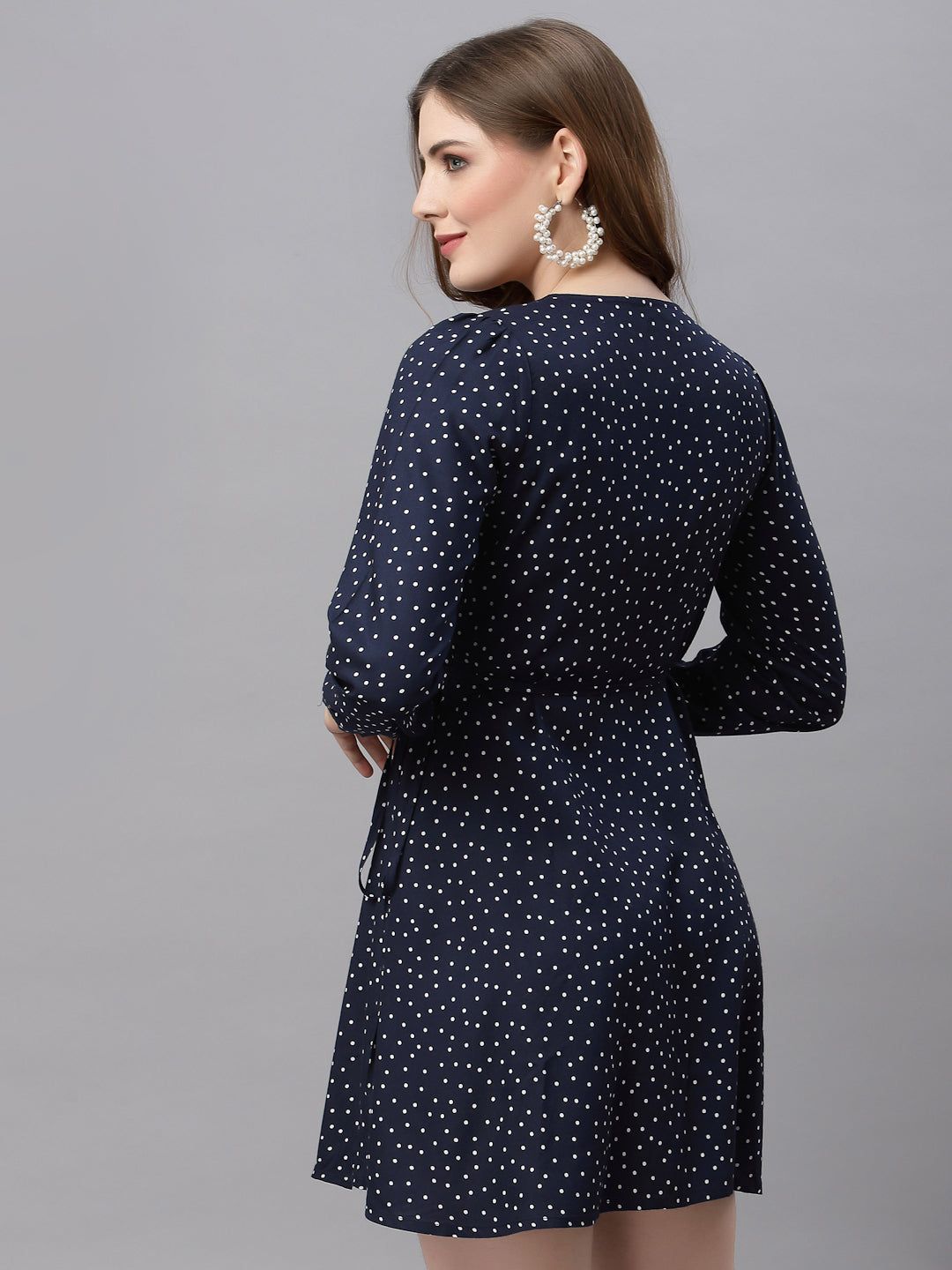 Women Printed Wrap Dress
