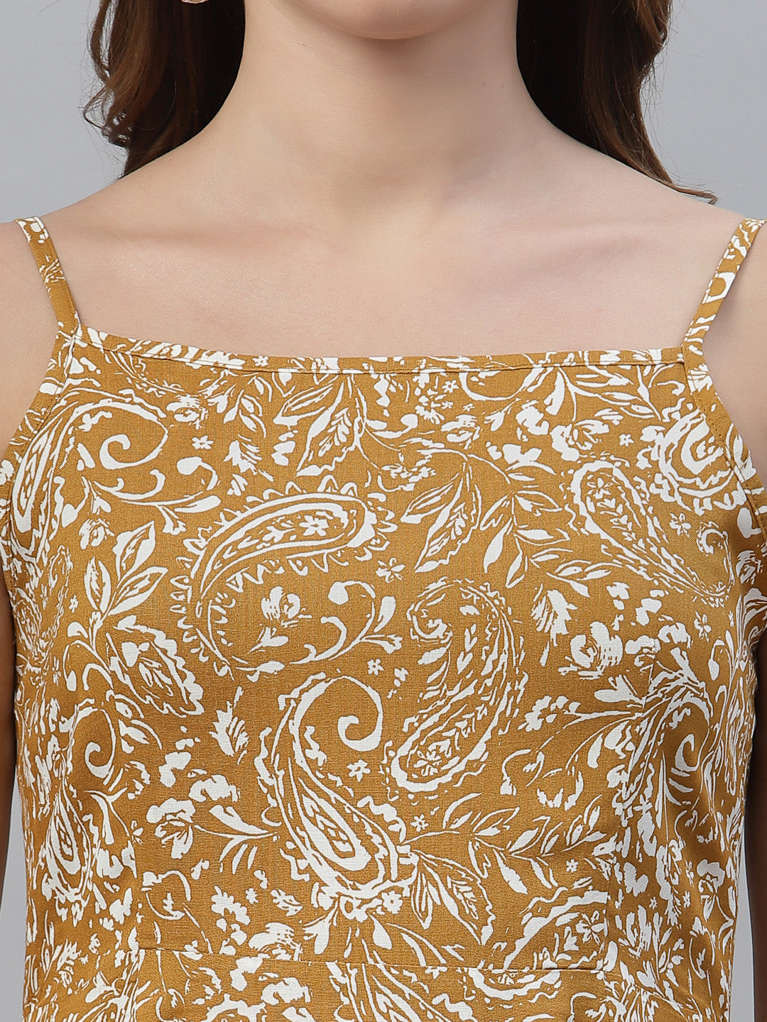 Women Squared Neck Sleeveless Dress