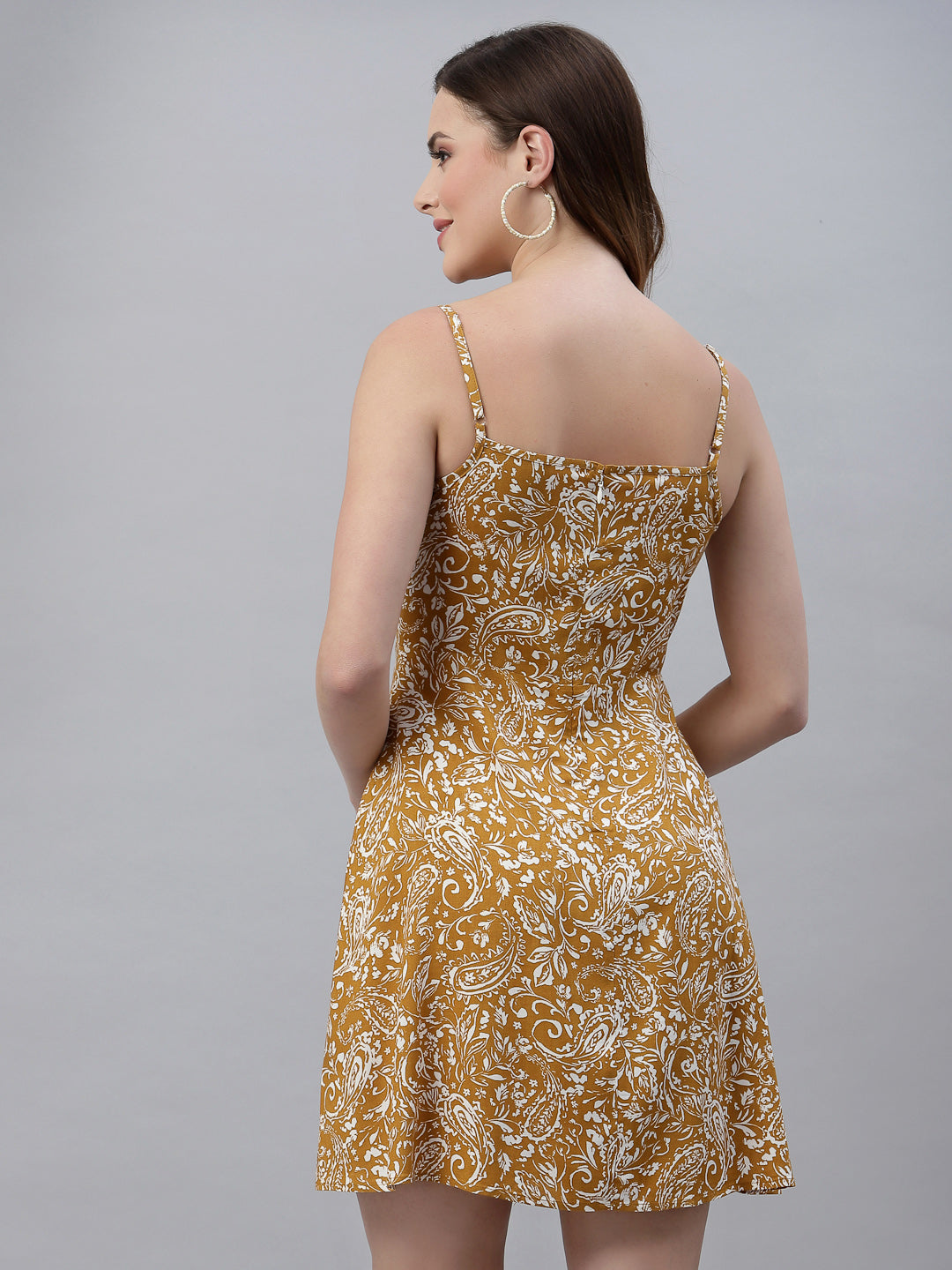 Women Squared Neck Sleeveless Dress