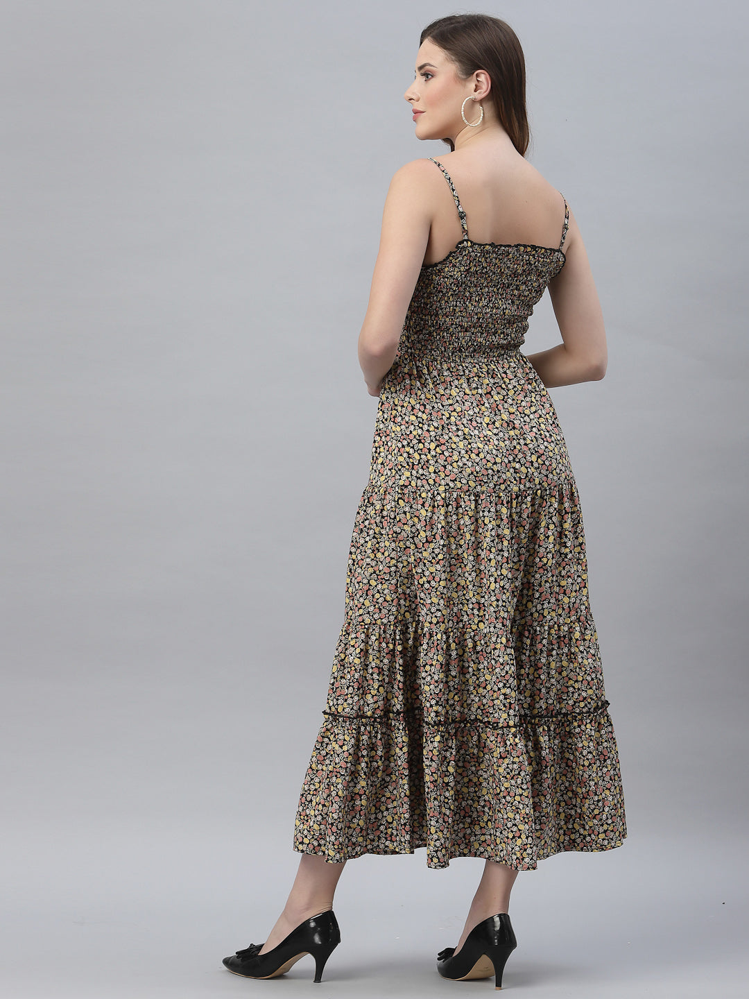 Women Squared Neck Sleeveless Dress
