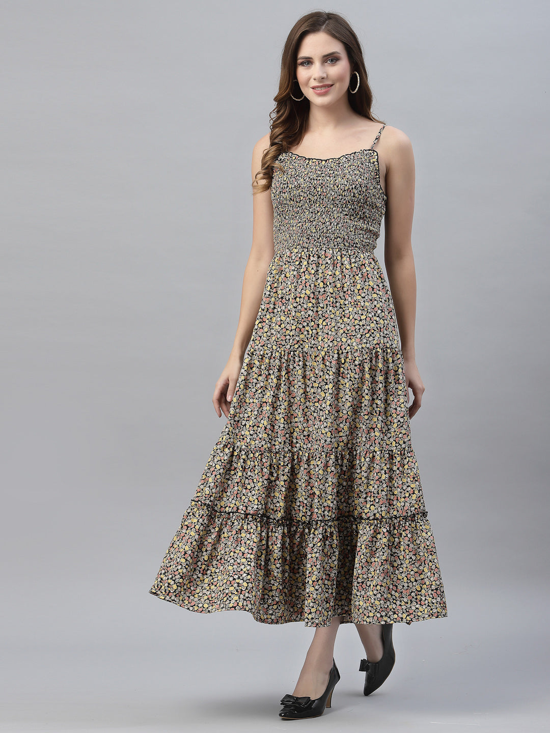 Women Squared Neck Sleeveless Dress