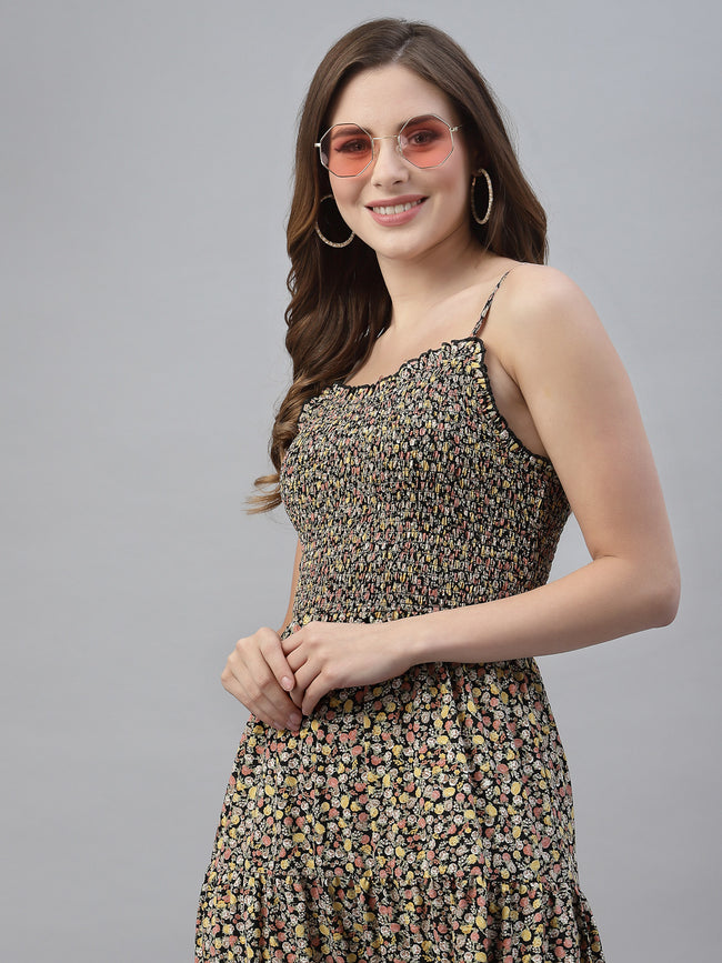 Women Squared Neck Sleeveless Dress