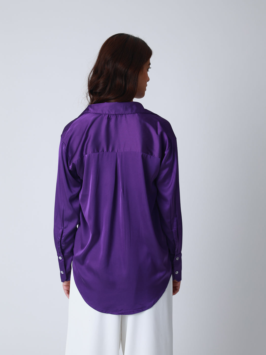 Women Premium Satin Party Wear Shirt