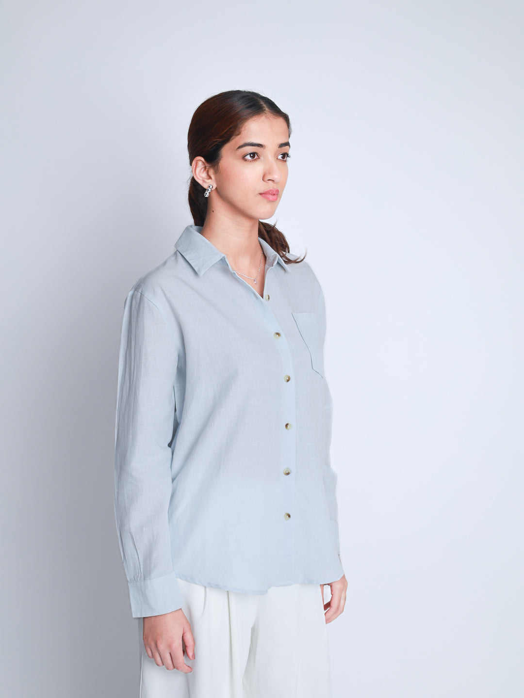 Women Linen Premium Casual Wear Shirt