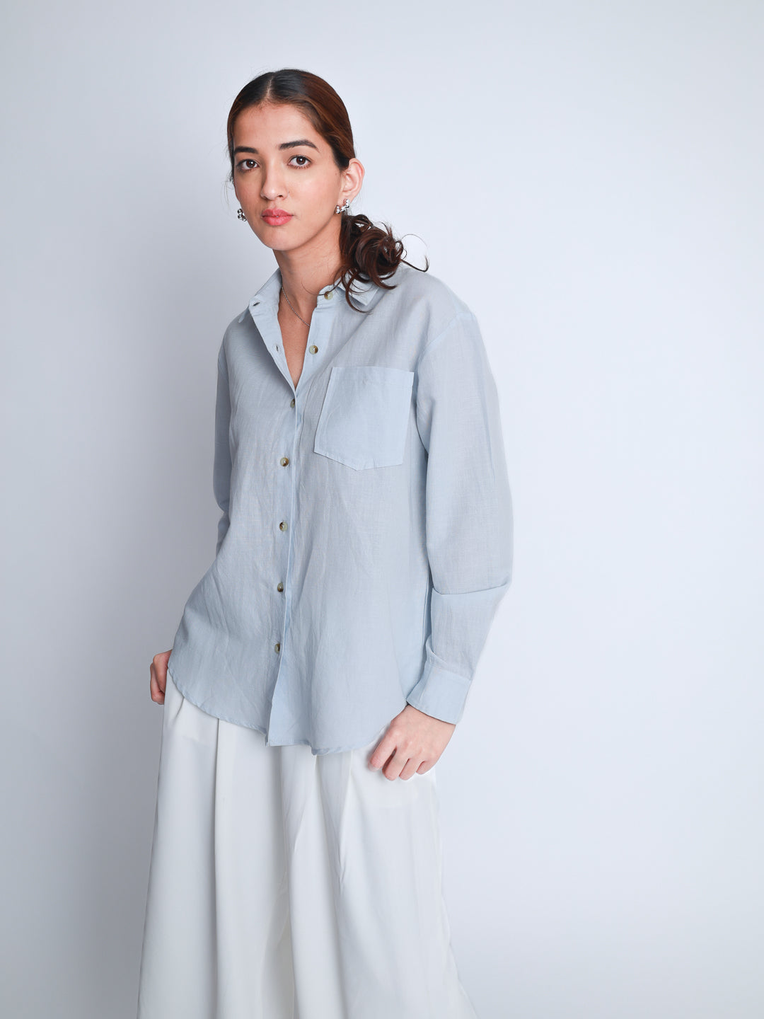 Women Linen Premium Casual Wear Shirt