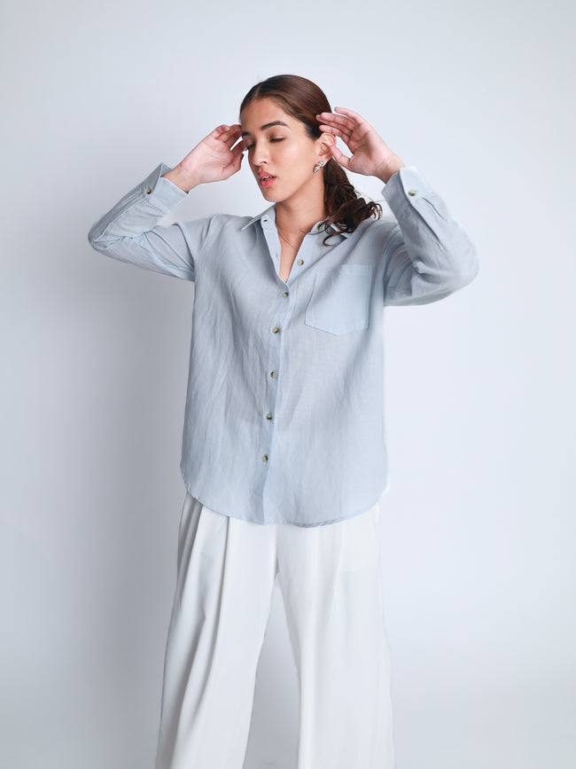 Women Linen Premium Casual Wear Shirt