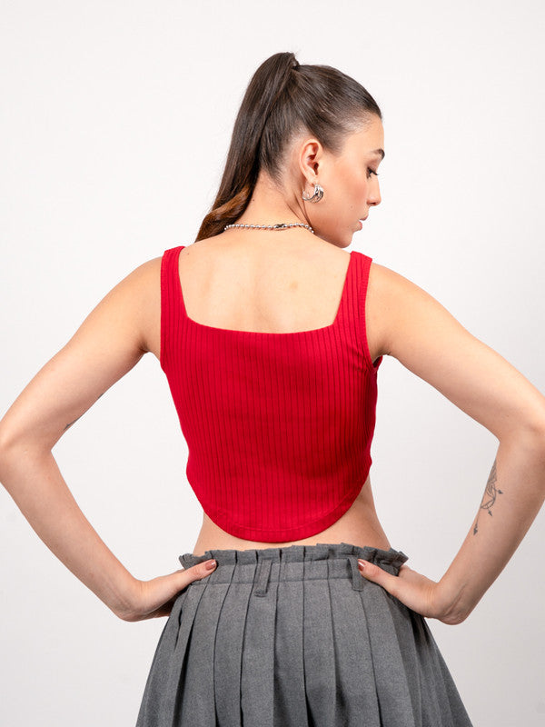 Women Removable Padded Fitted Top