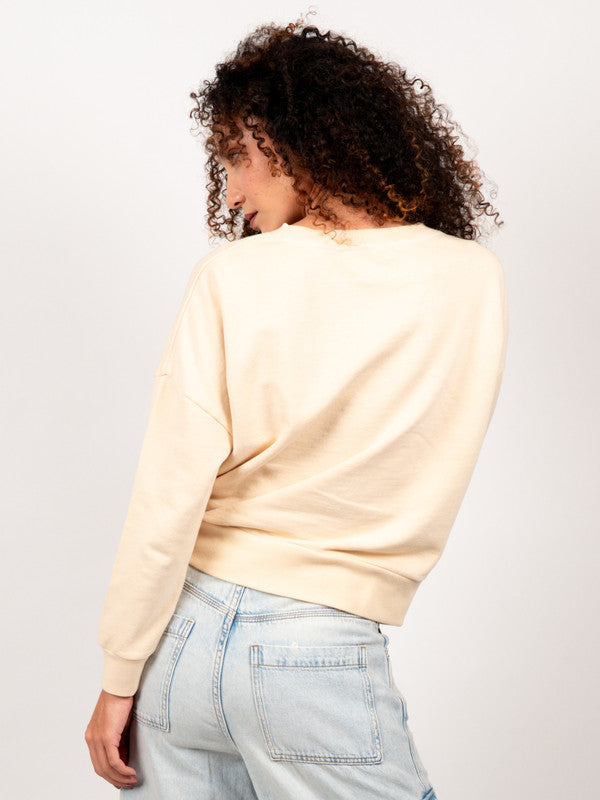 Women Oversized Motif Details Sweatshirt