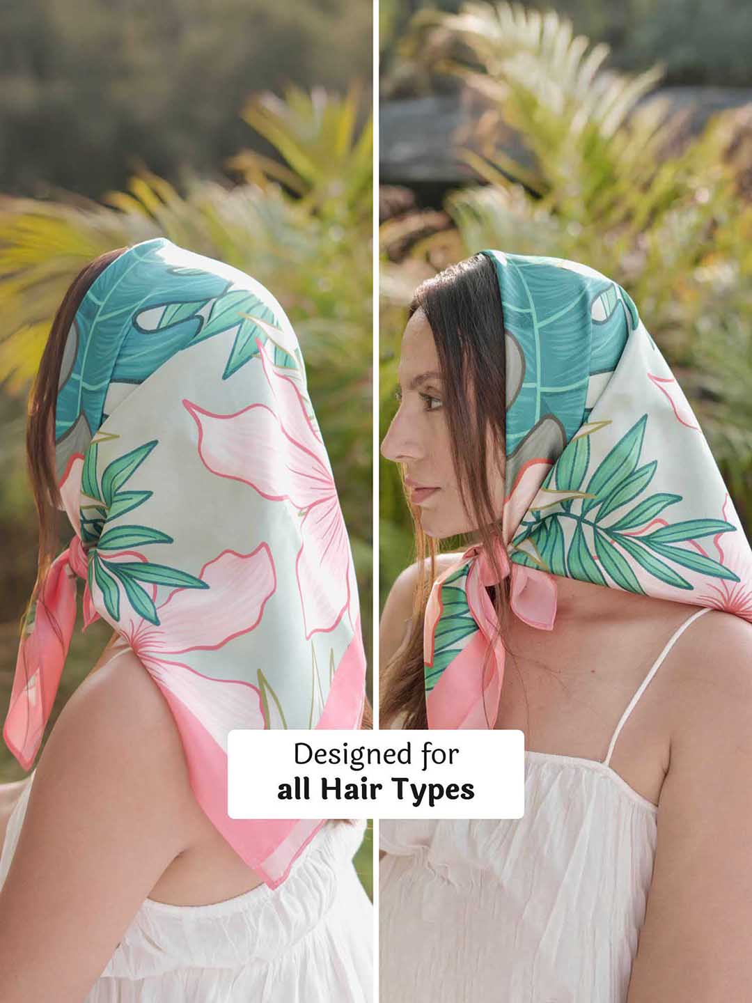 Pink Flora Belle Bandana Scarf