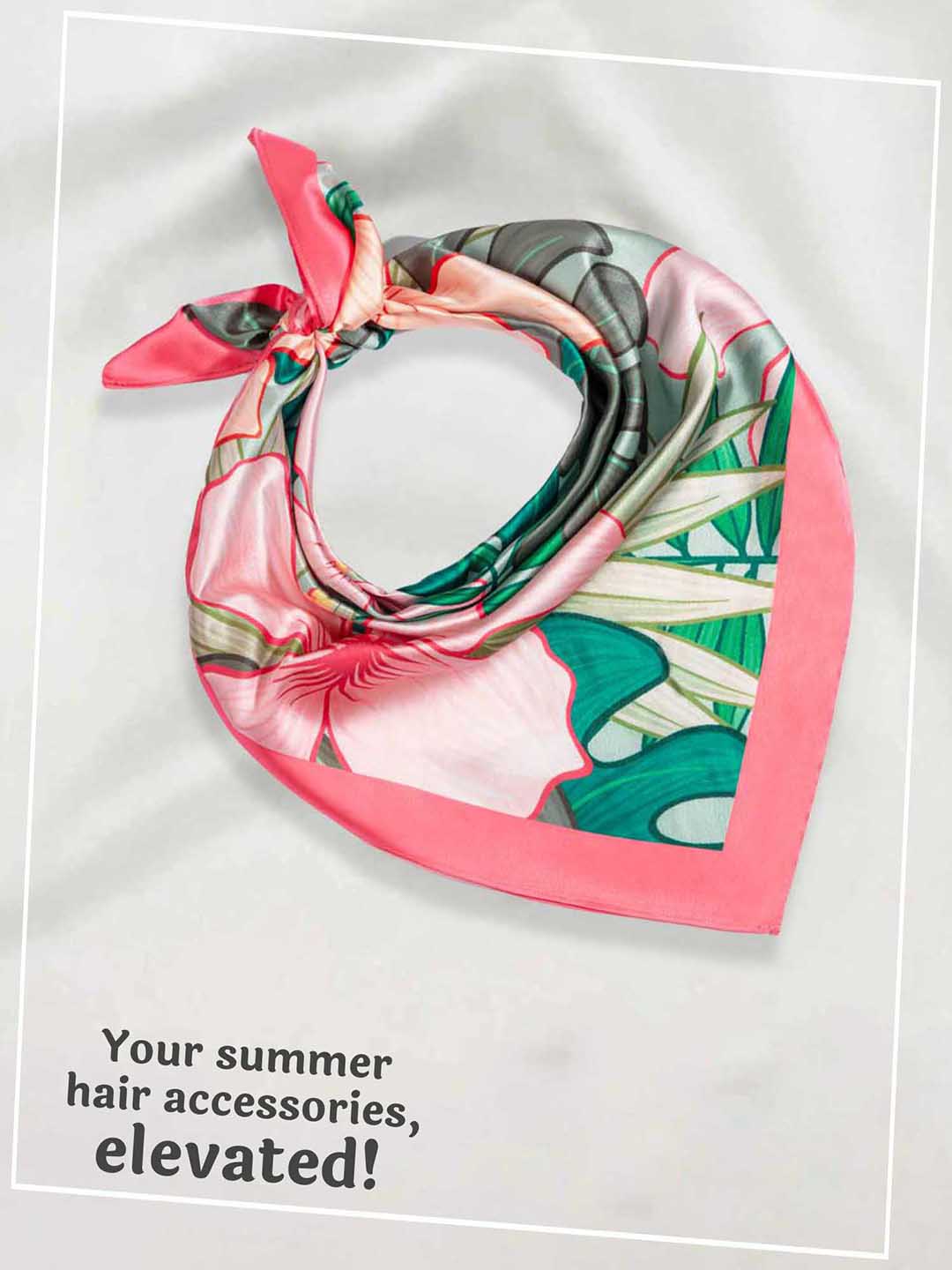 Pink Flora Belle Bandana Scarf