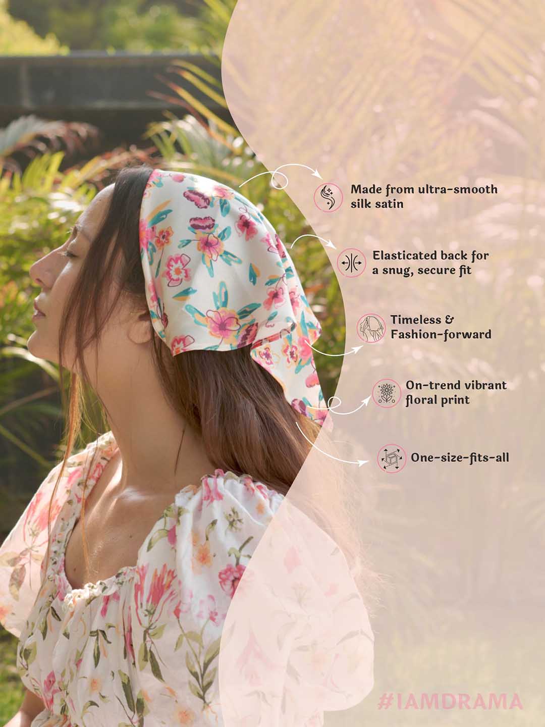 Multi Bloom Headscarf