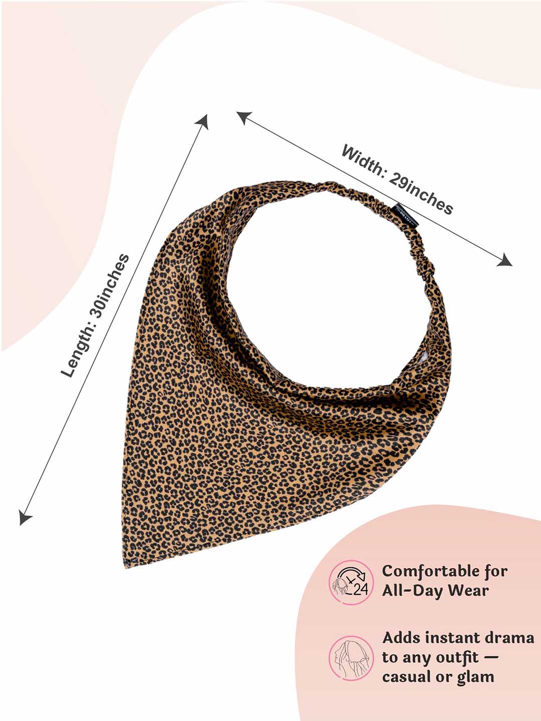 Brown Lea Noir Headscarf
