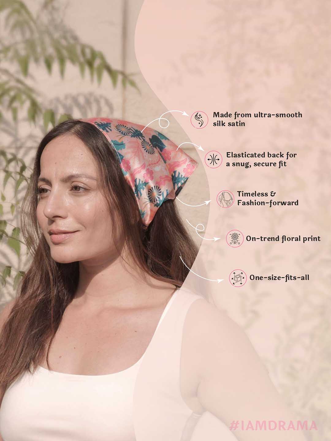 Peach Abstract Headscarf