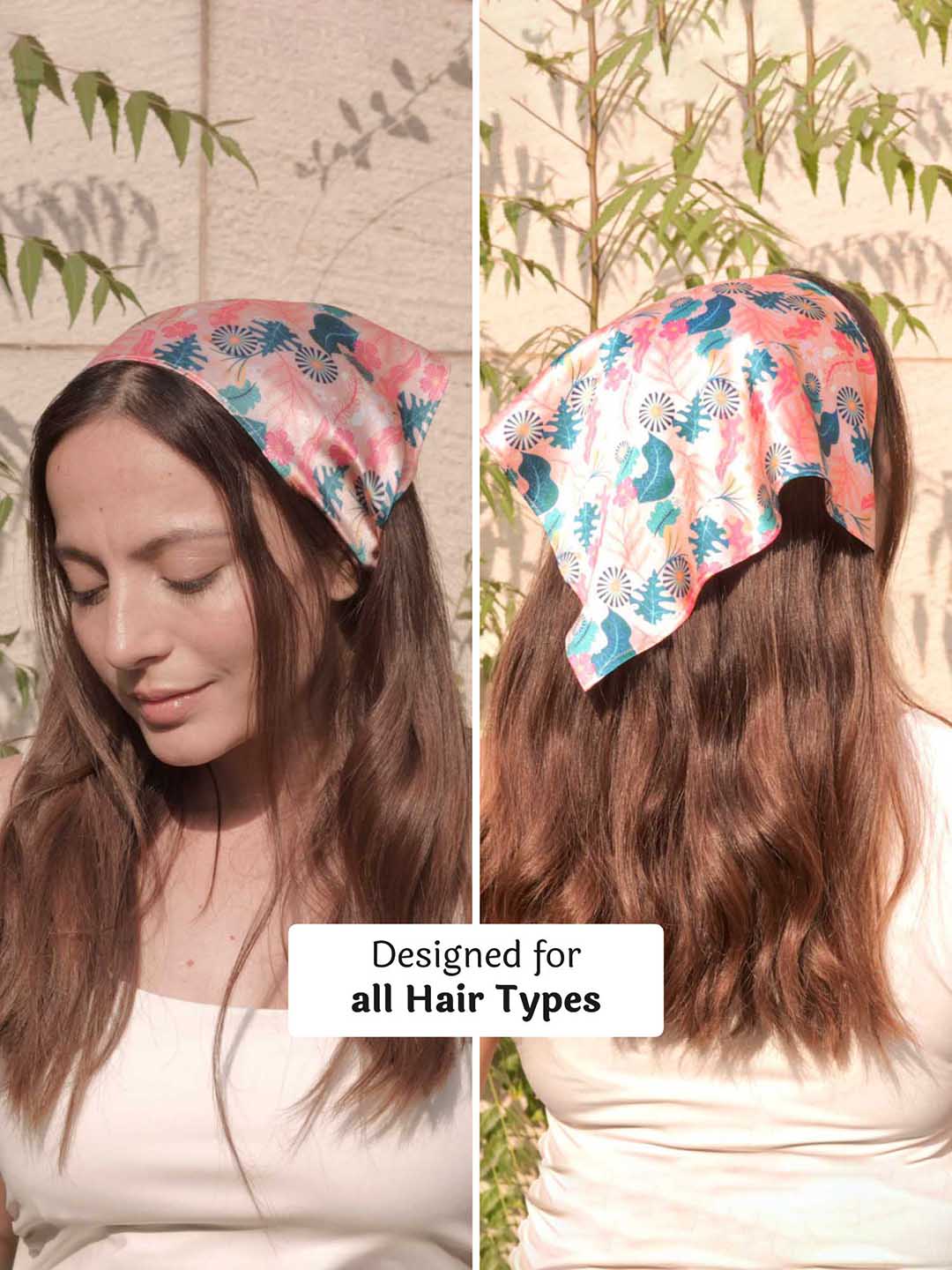 Peach Abstract Headscarf