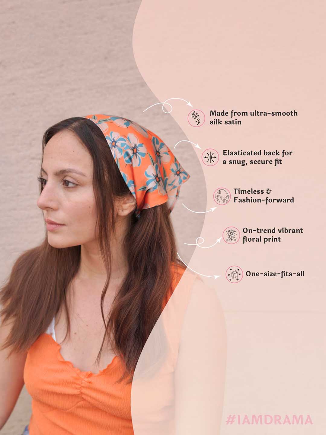 Orange Blossom Headscarf