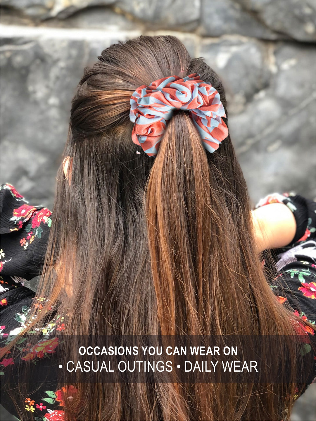 Checkered Scrunchies Set Of 2