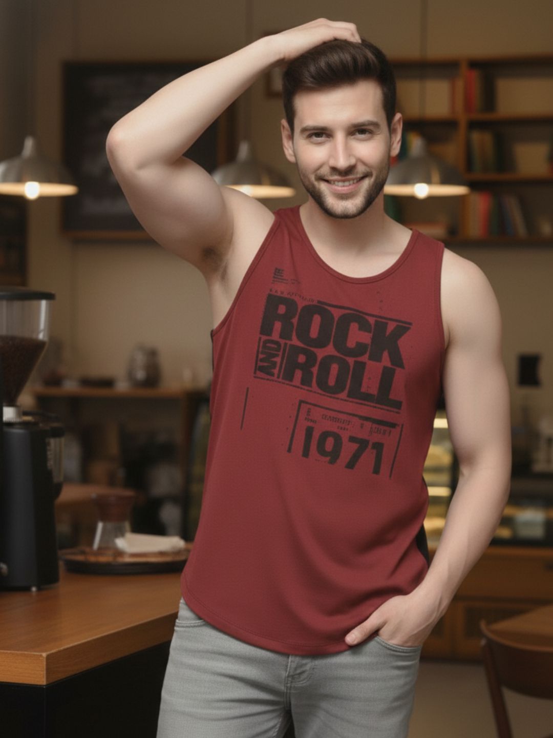 Men Multi Vest T-Shirt Combo Pack of 2