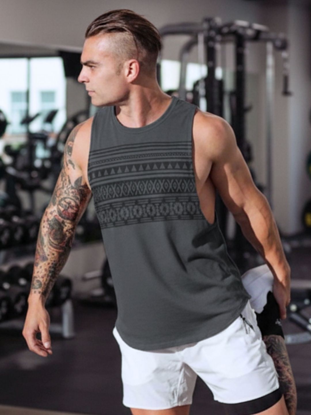 Men Multi Vest T-Shirt Combo Pack of 2