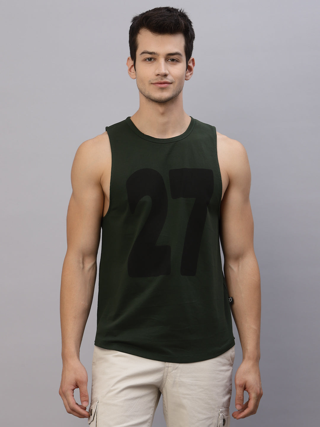 Men Green Printed T-Shirt