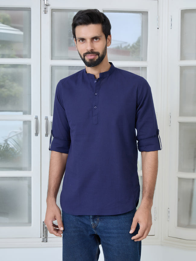 Men Nave Pure cotton Short Kurta