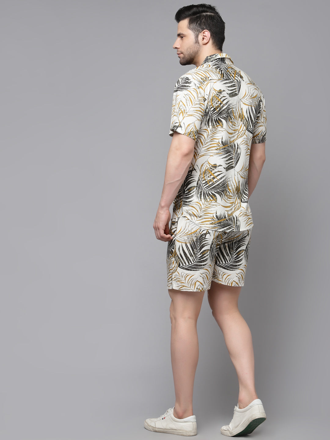 Men Printed Half Sleeve Co-ord Set