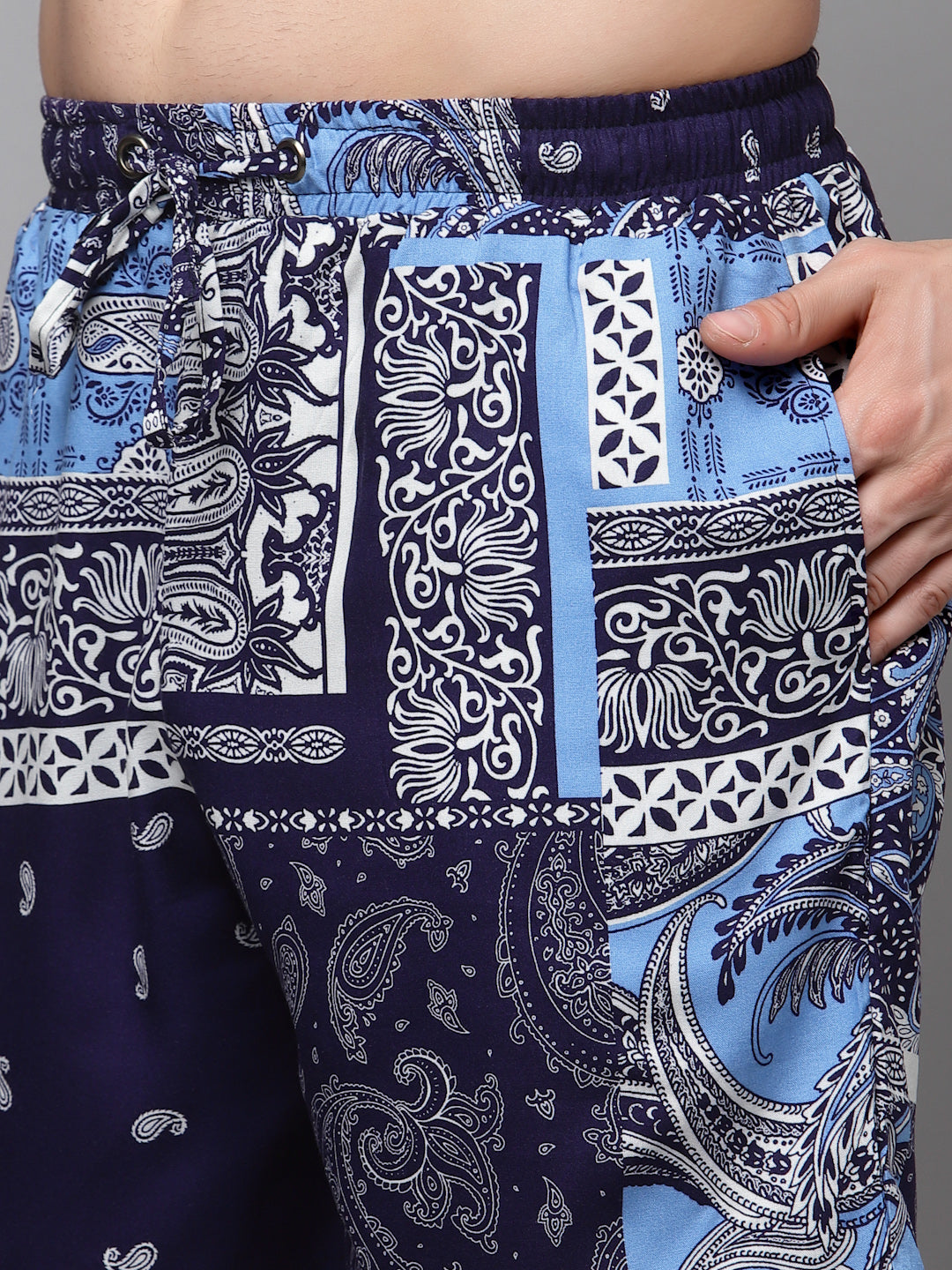Men Printed Half Sleeve CoOrd Set