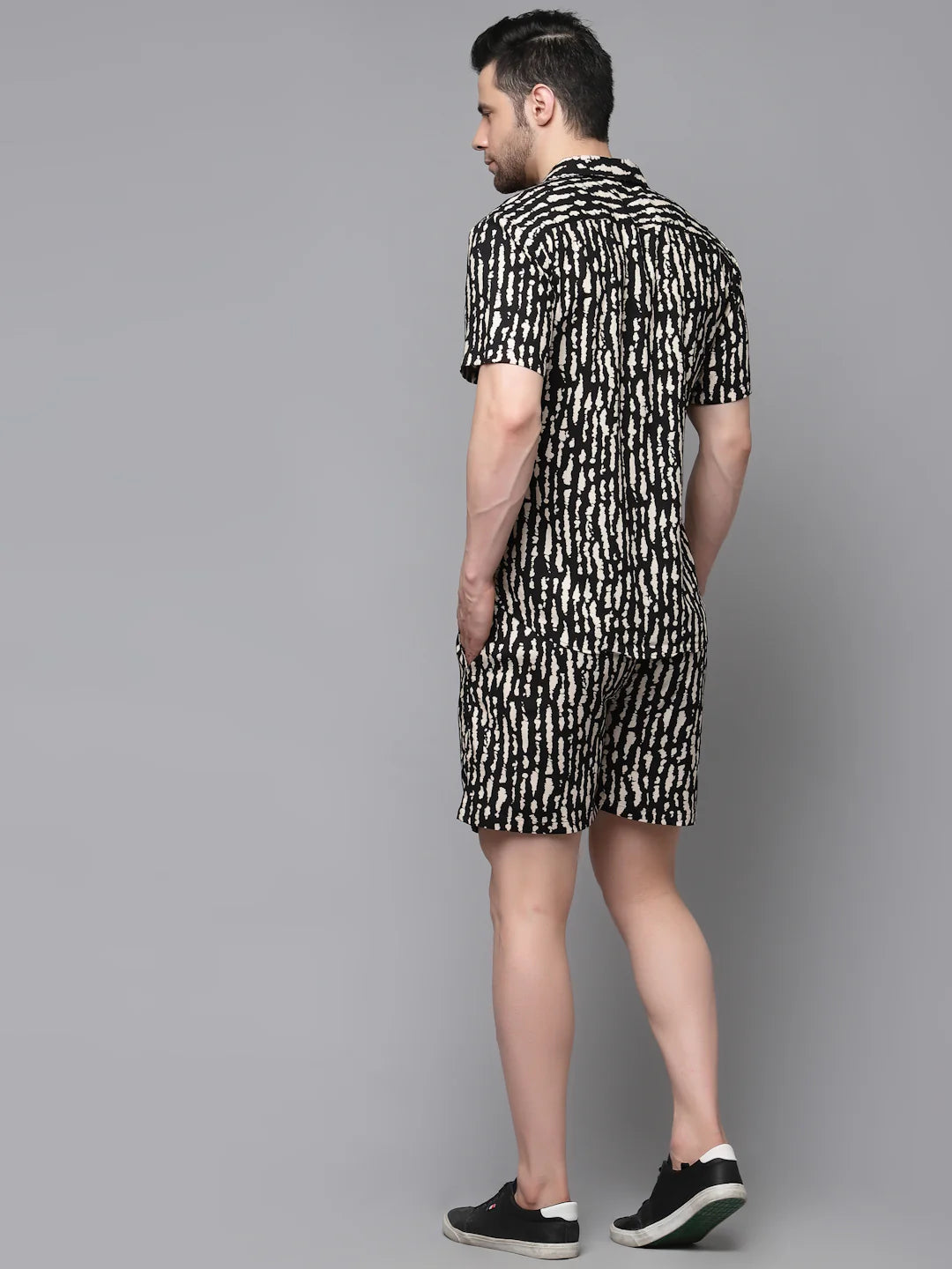 Men Printed Half Sleeve Co-ord Set
