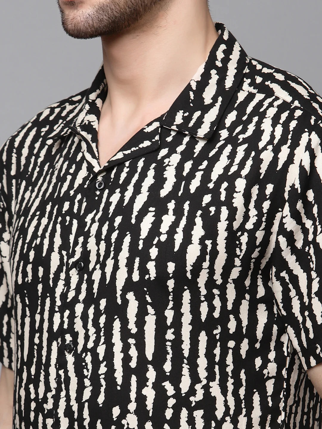 Men Printed Half Sleeve Co-ord Set