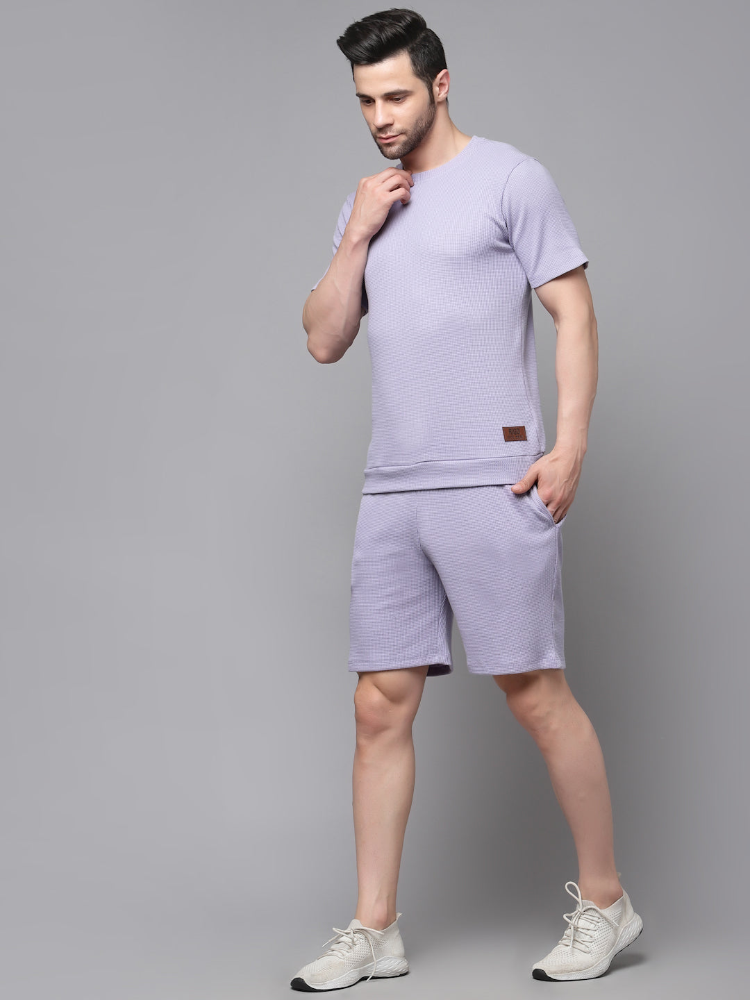 Men Casual Waffle Co-ords Set