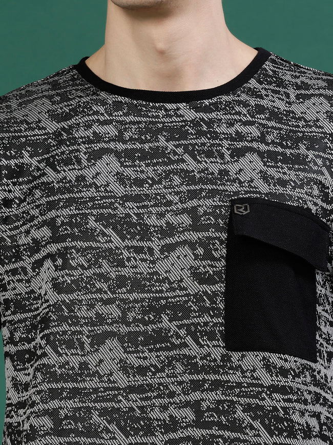 Men Polyester Abstract All Over Print Coords
