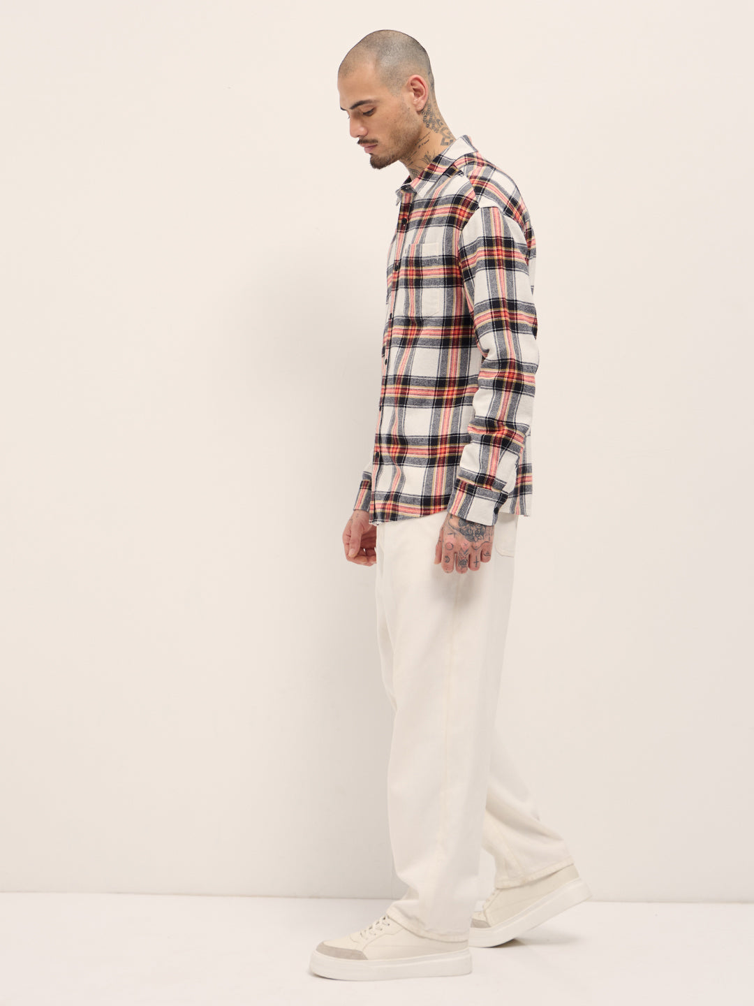 Men Multi-Color Checked Relax Fit Casual Shirt
