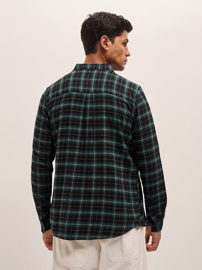 Men Multi-Color Checked Slim Fit Casual Shirt