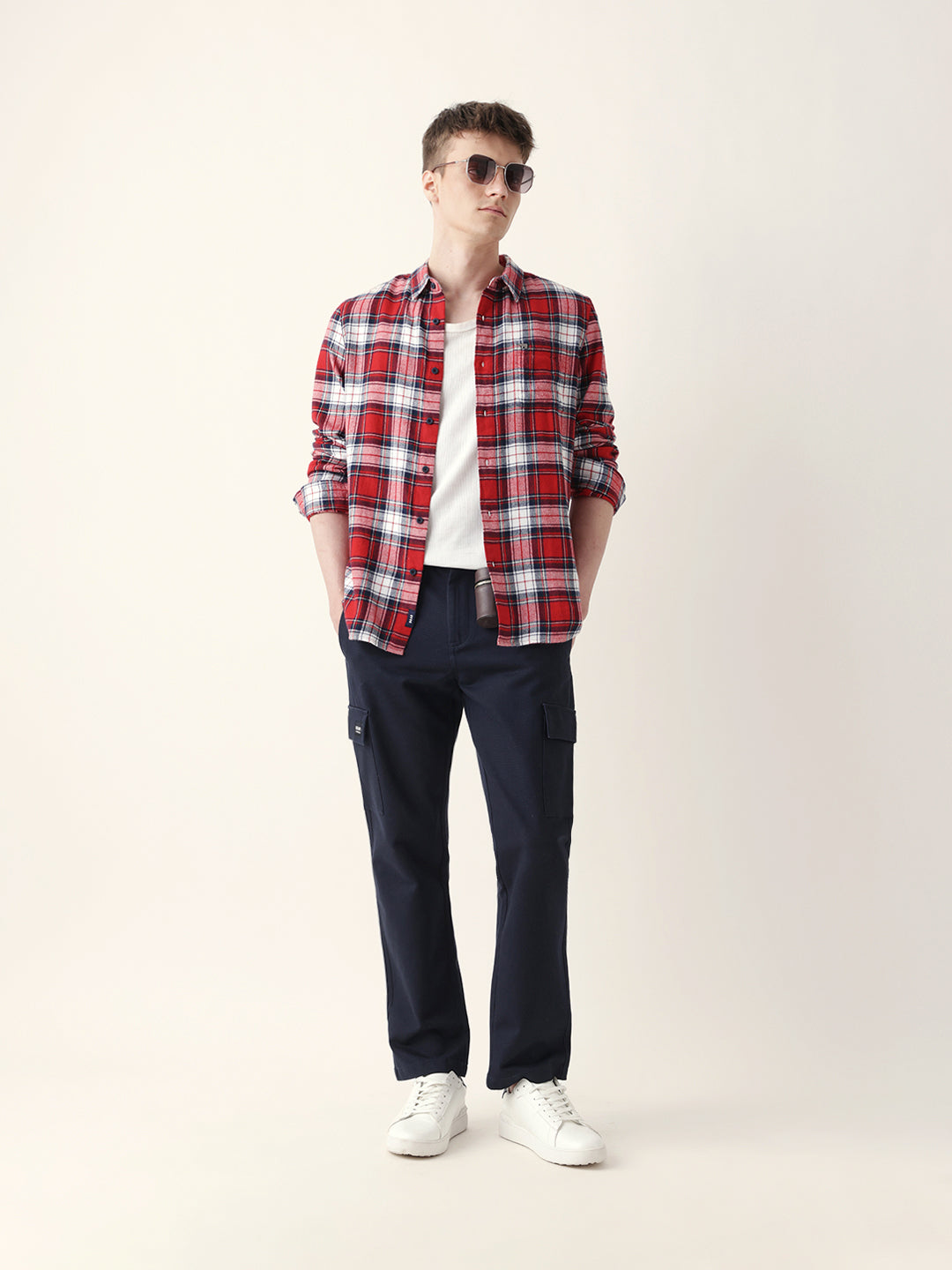 Men Trendy Casual Checkered Shirt