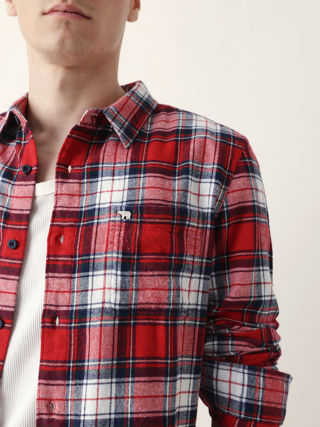 Men Trendy Casual Checkered Shirt