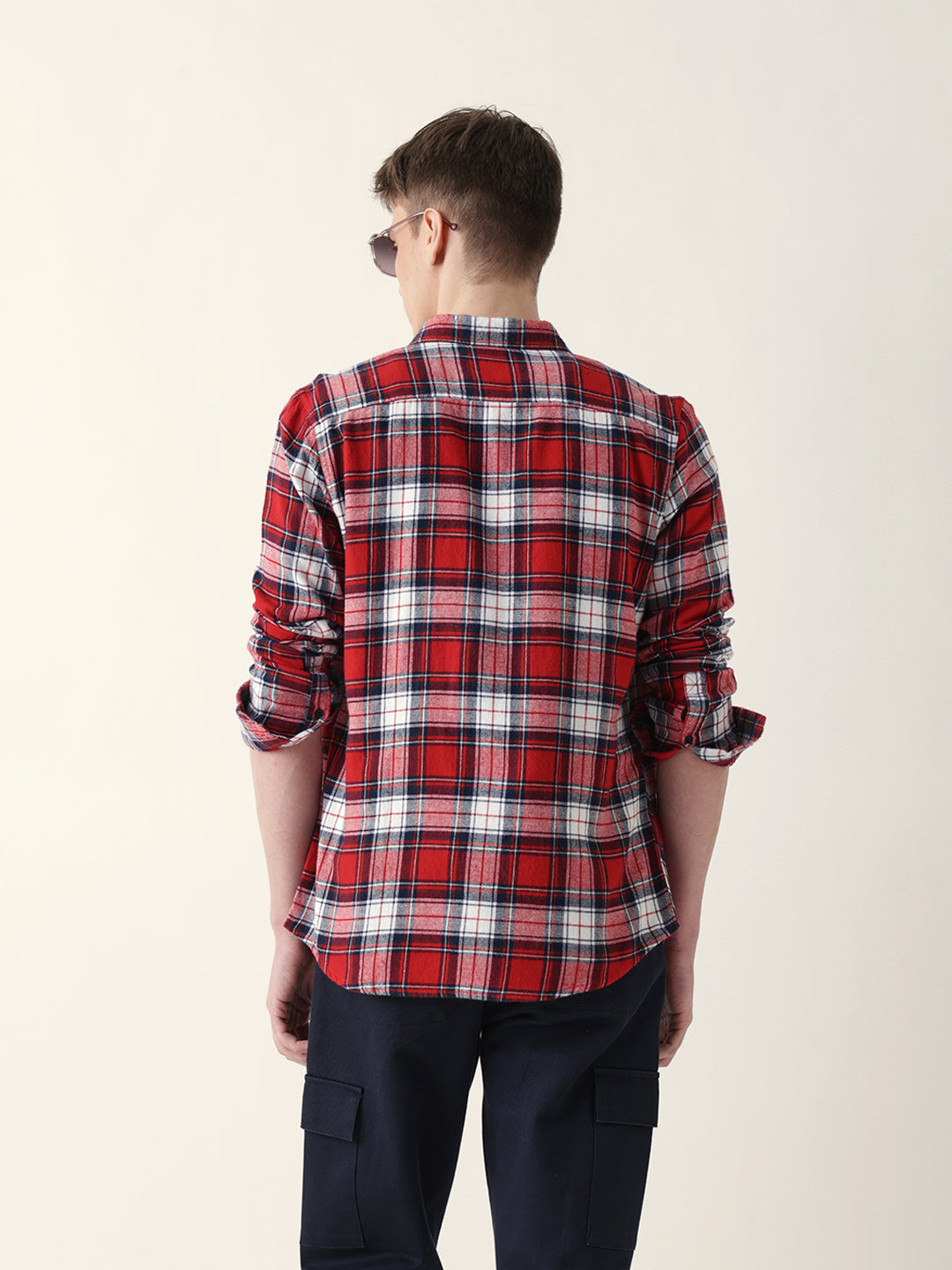 Men Trendy Casual Checkered Shirt