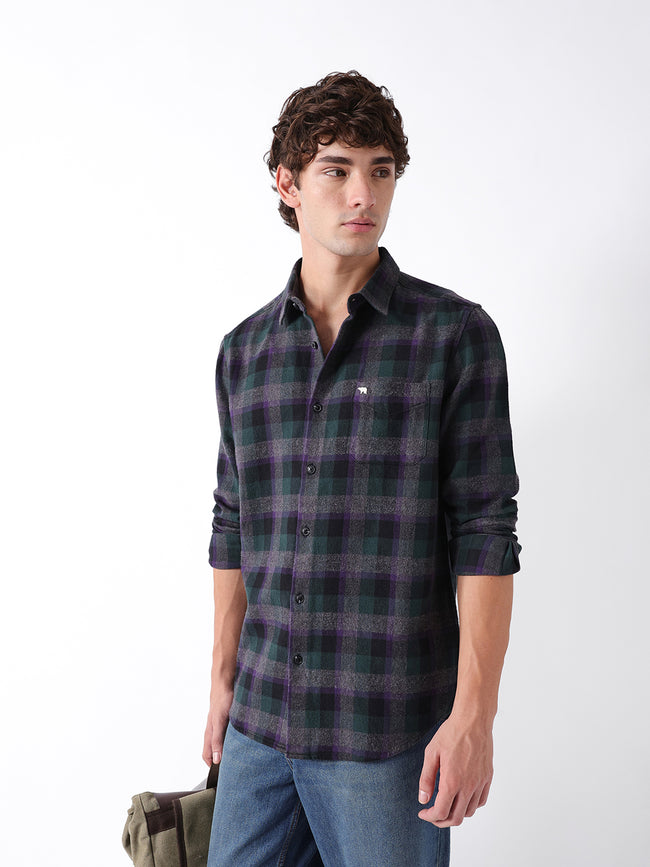 Men Multi Checked Shirt