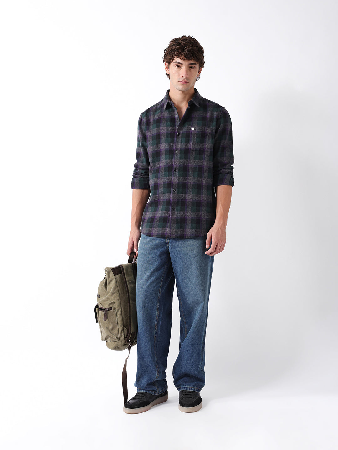 Men Multi Checked Shirt