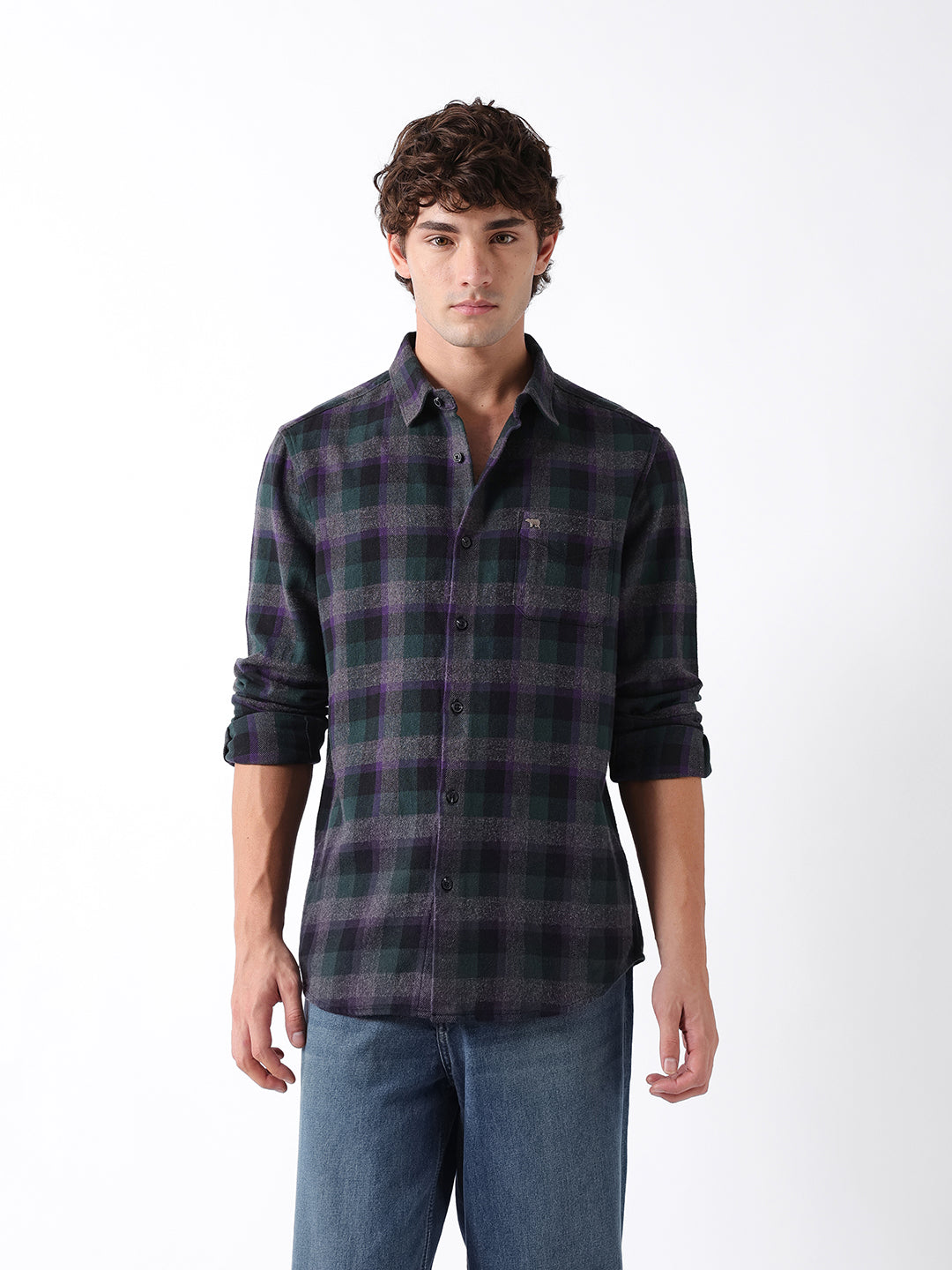 Men Multi Checked Shirt