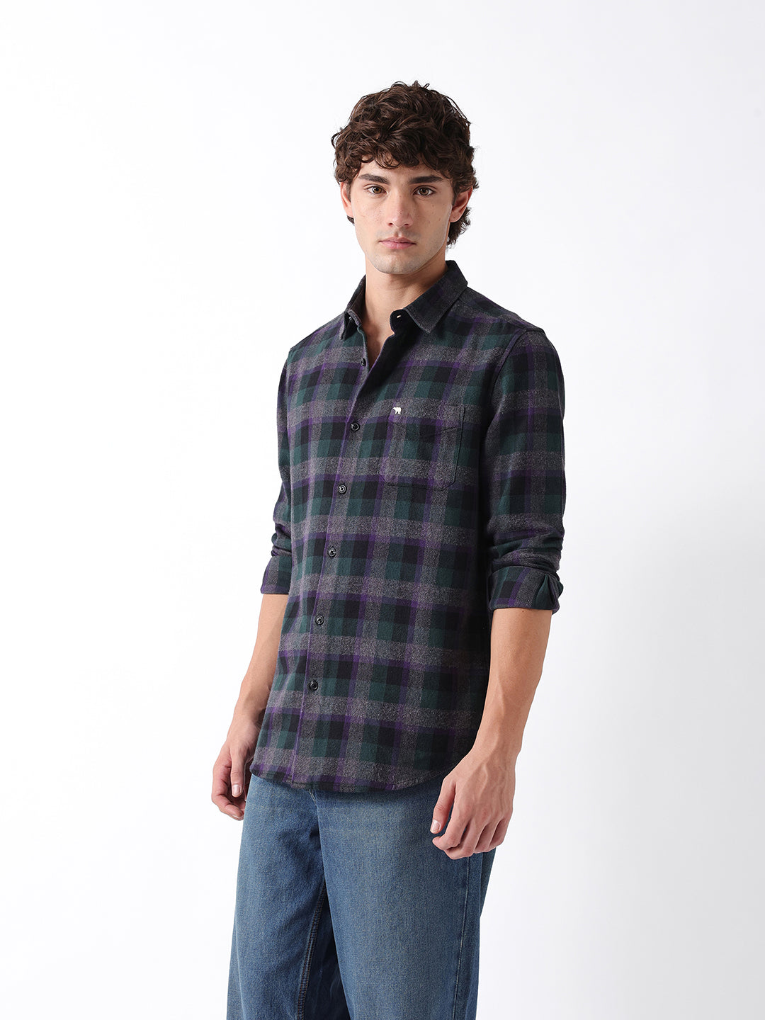 Men Multi Checked Shirt