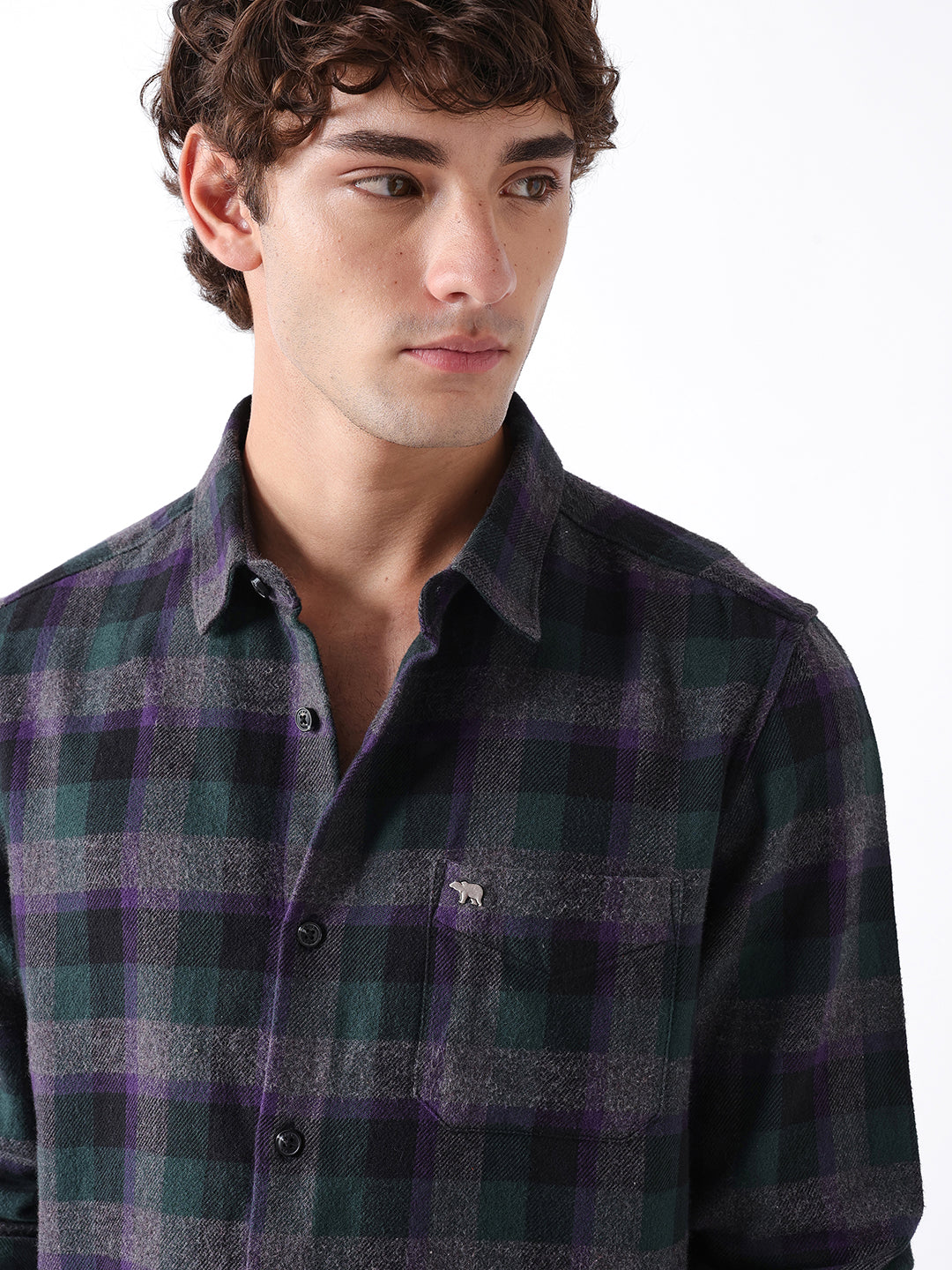 Men Multi Checked Shirt