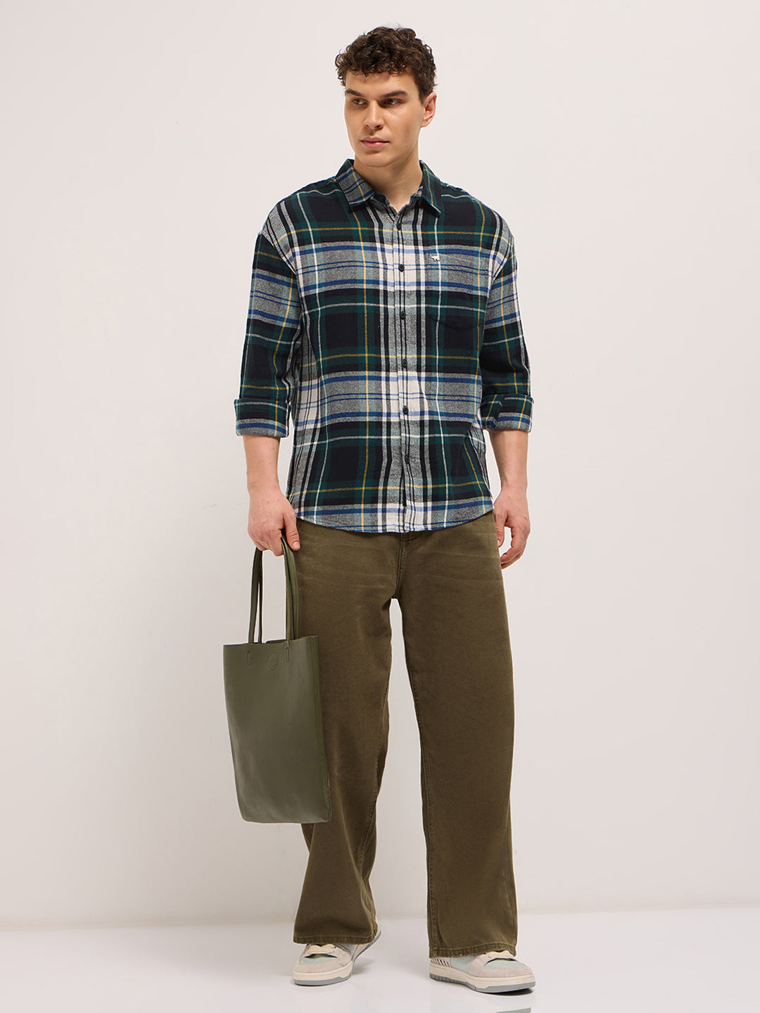 Men Multi-Color Checked Relax Fit Casual Shirt