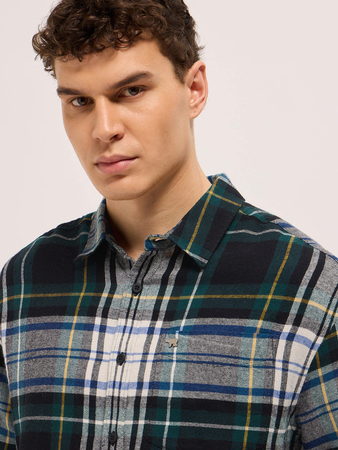 Men Multi-Color Checked Relax Fit Casual Shirt