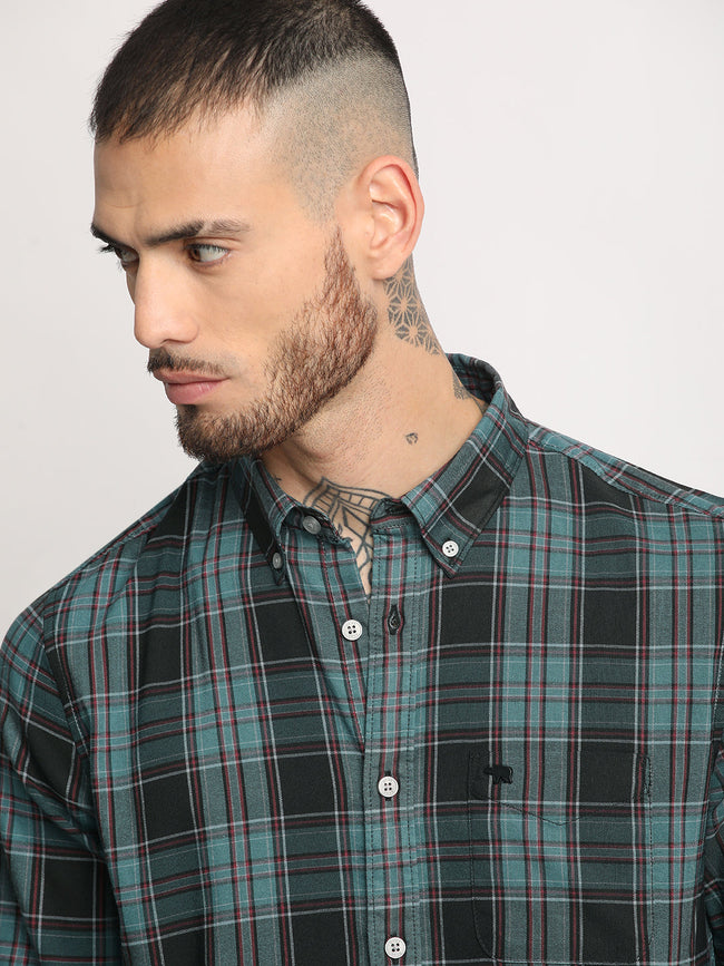 Men  Multicolored Checked Casual Shirt