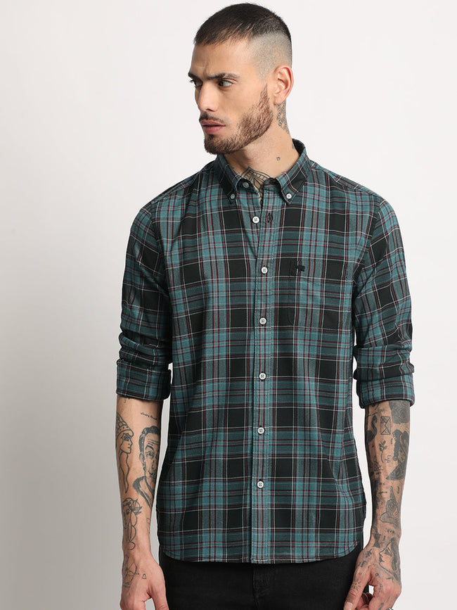 Men  Multicolored Checked Casual Shirt