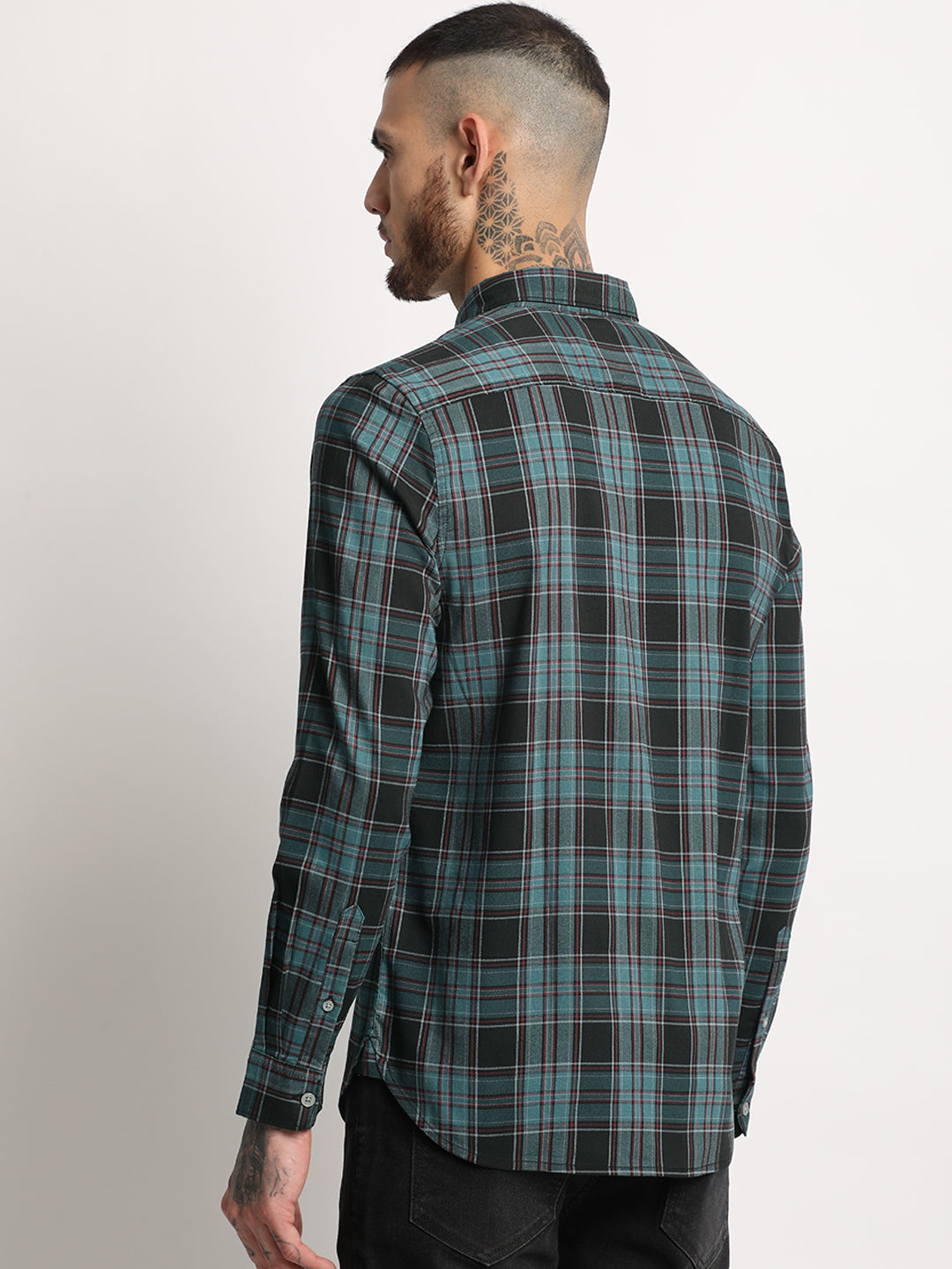 Men  Multicolored Checked Casual Shirt