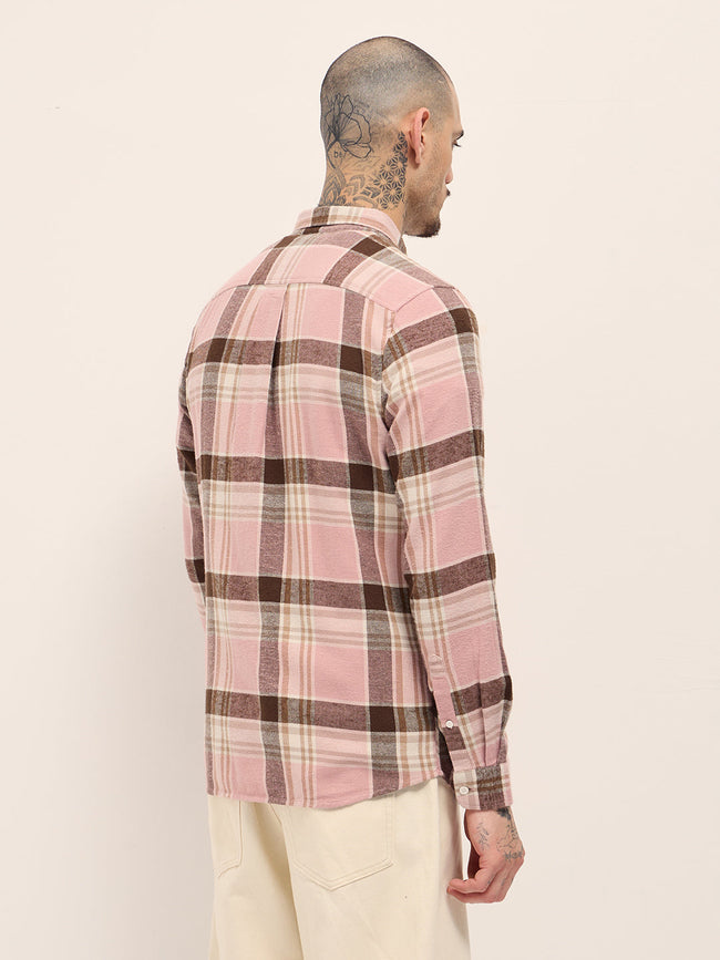 Men Multi-Color Checked Flannel Shirt