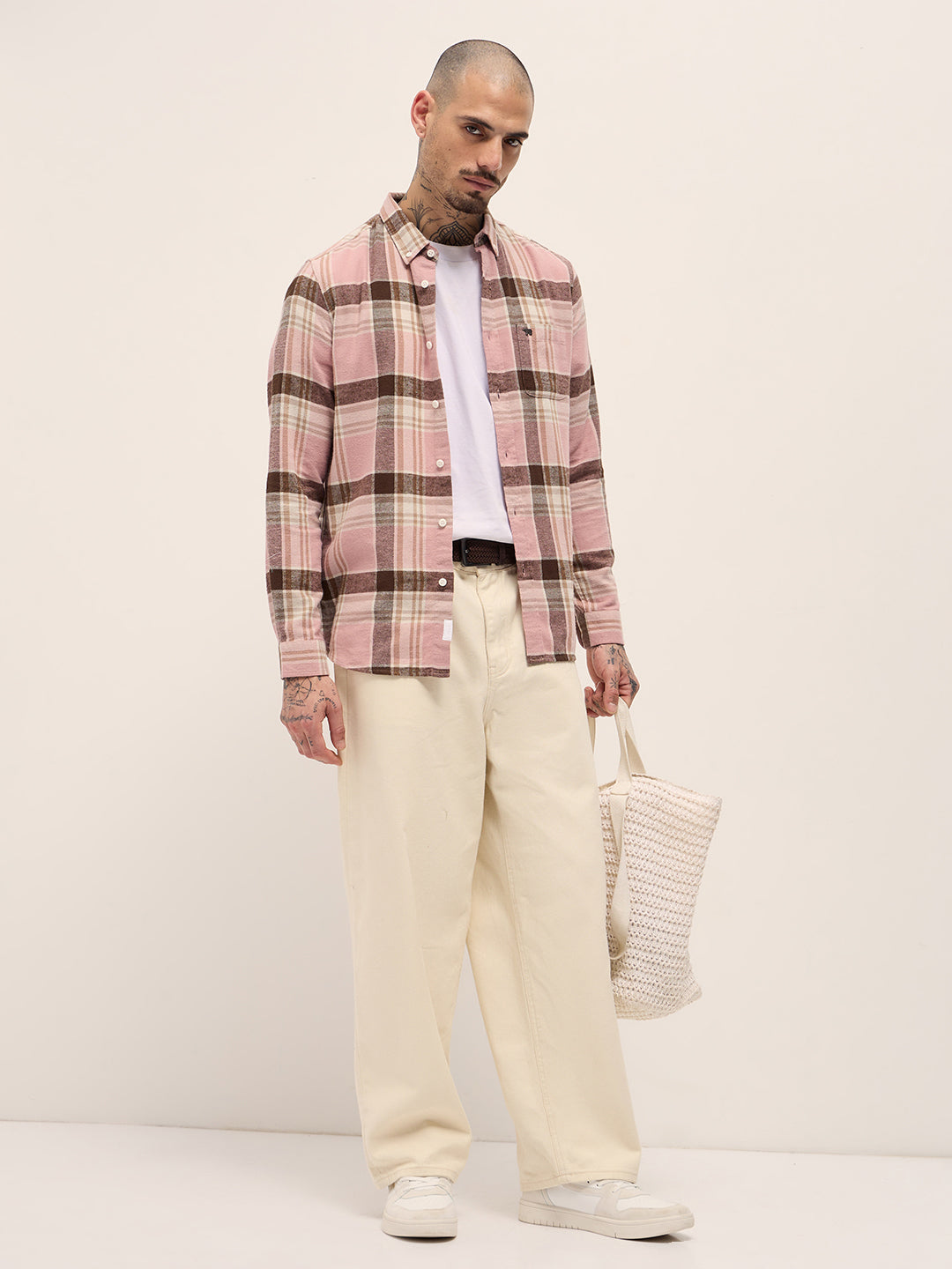 Men Multi-Color Checked Flannel Shirt