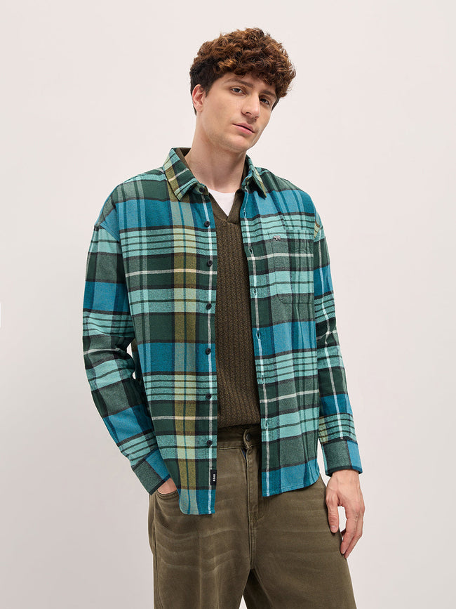 Men Multi-Color Checked Relax Fit Casual Shirt