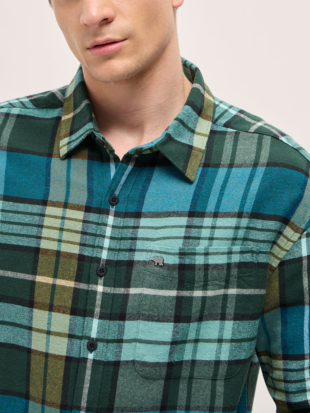 Men Multi-Color Checked Relax Fit Casual Shirt